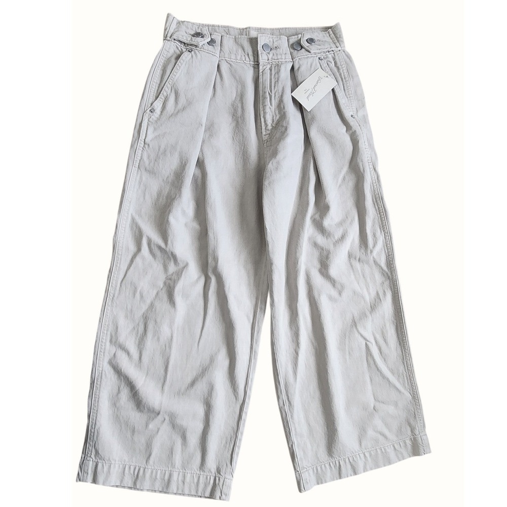 Universal Thread Womens Cropped Two-Way Trouser Pants Khaki Beige Size 2R NWT
